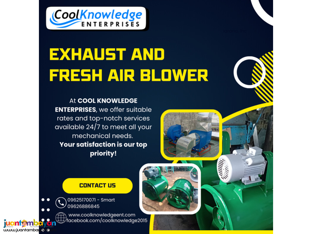 eXHAUST AND AIR FRESH BLOWER - COOL KNOWLEDGE 