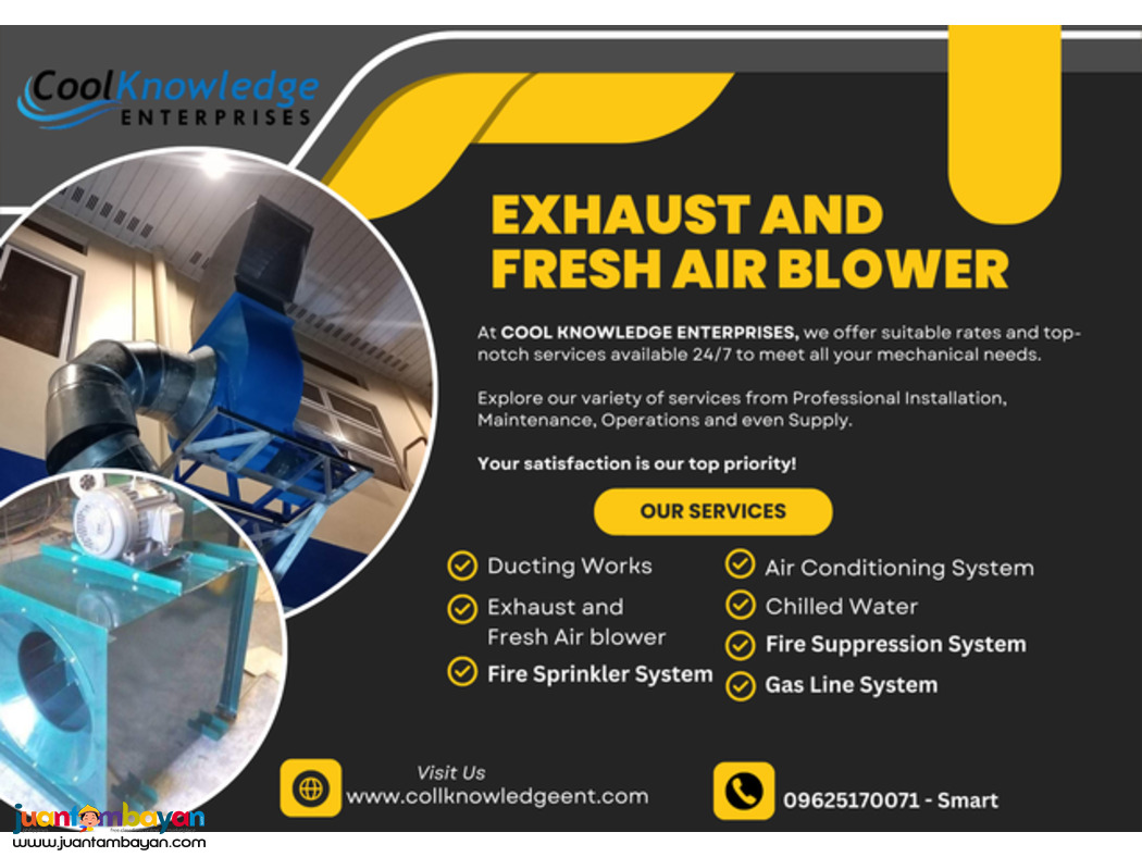 eXHAUST AND AIR FRESH BLOWER - COOL KNOWLEDGE 