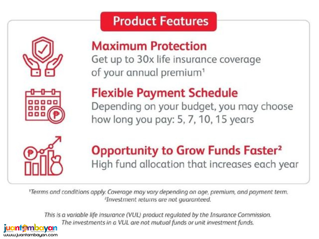 Investment 5-year plan with Life Insurance
