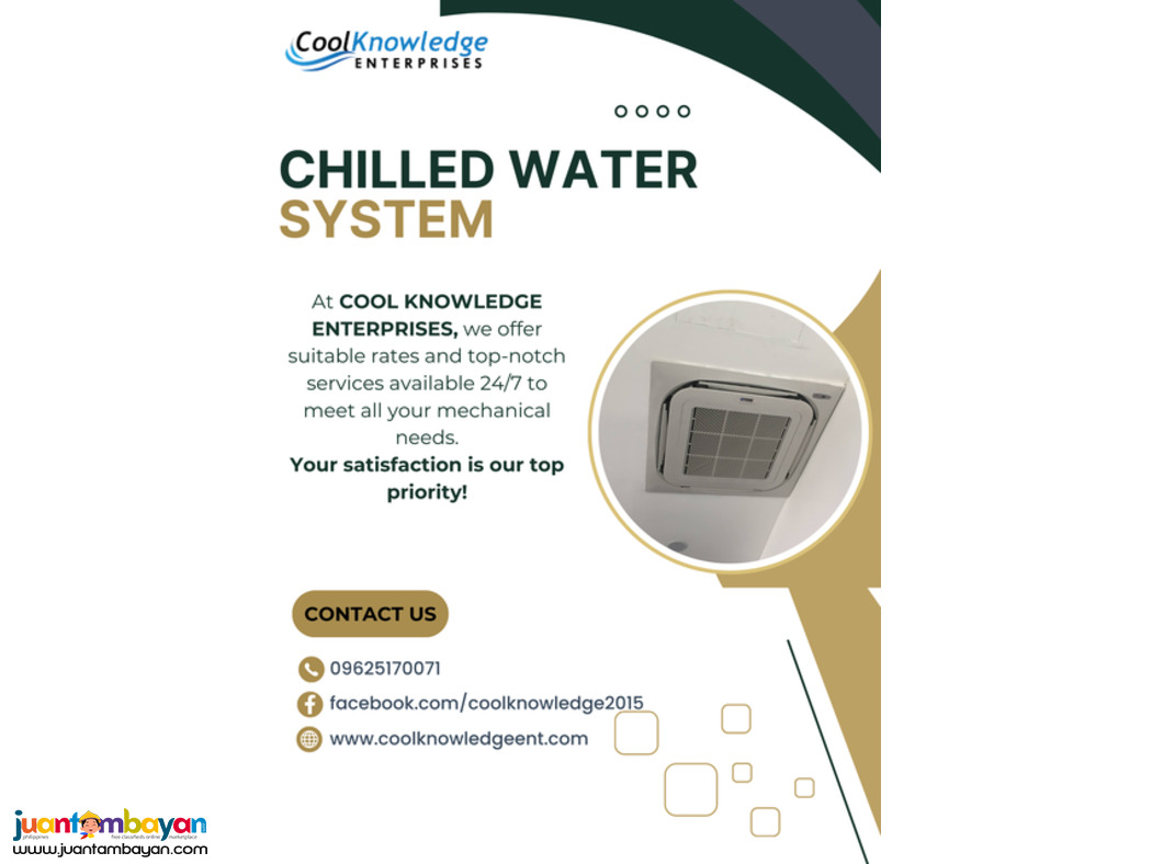 ----CHILLED WATER SYSTEM+++AVAILABLE----