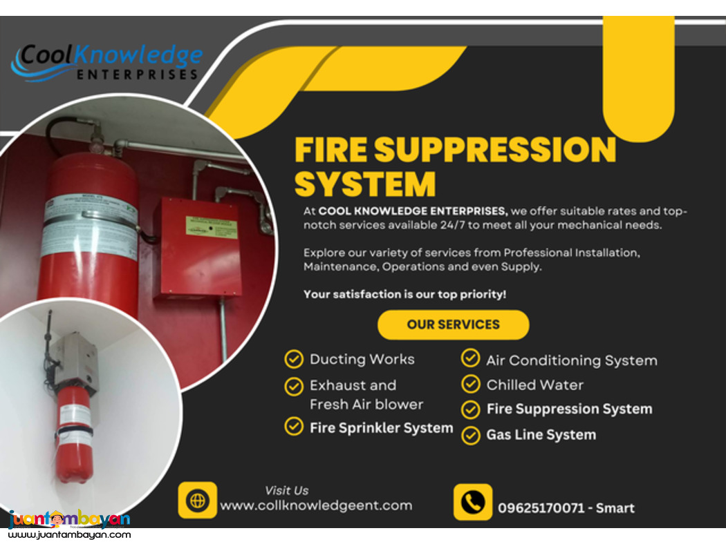 FIRE SUPPRESSION SYSTEM -- AVAILABLE 
