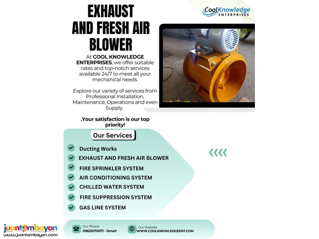+++++Cool Knowledge || Exhaust & Fresh Air Blower+++++
