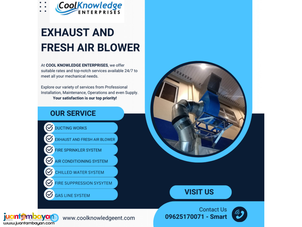 +++++Cool Knowledge || Exhaust & Fresh Air Blower+++++