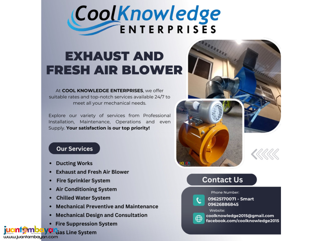 +++++Cool Knowledge || Exhaust & Fresh Air Blower+++++
