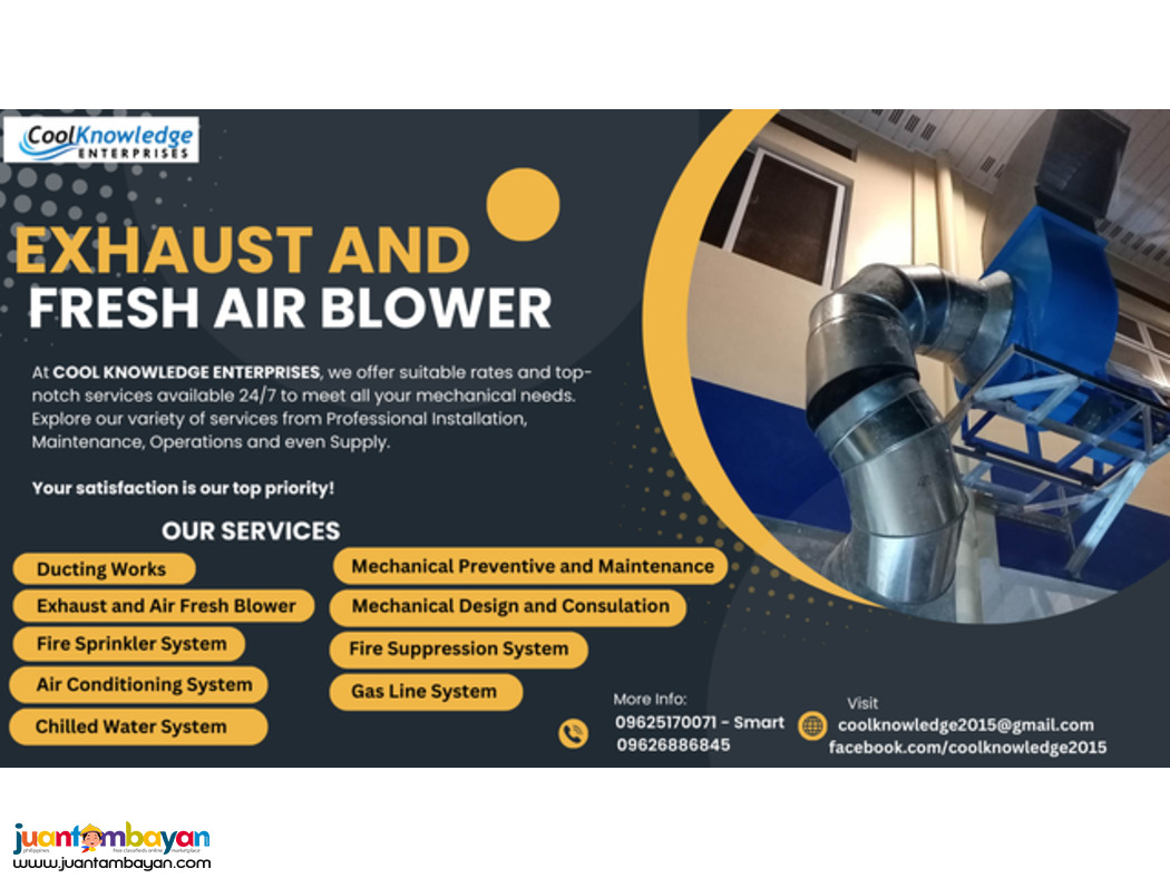 +++++Cool Knowledge || Exhaust & Fresh Air Blower+++++