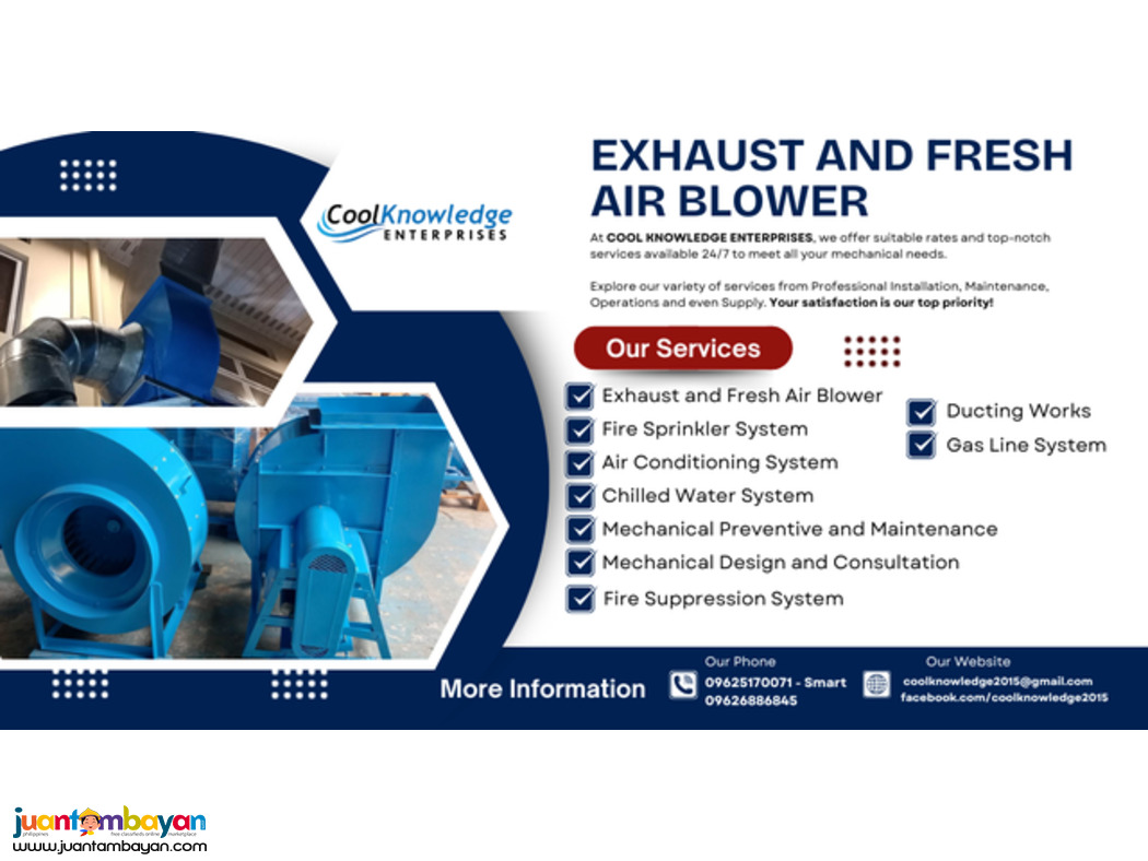 +++++Cool Knowledge || Exhaust & Fresh Air Blower+++++