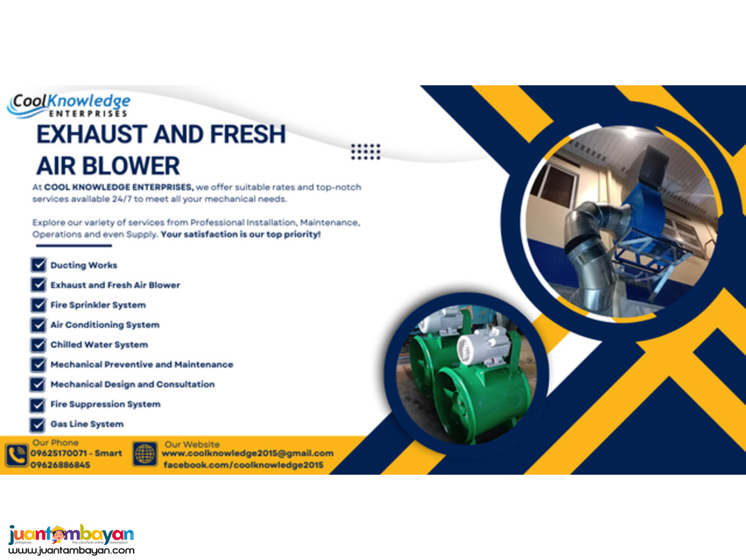 +++++Cool Knowledge || Exhaust & Fresh Air Blower+++++