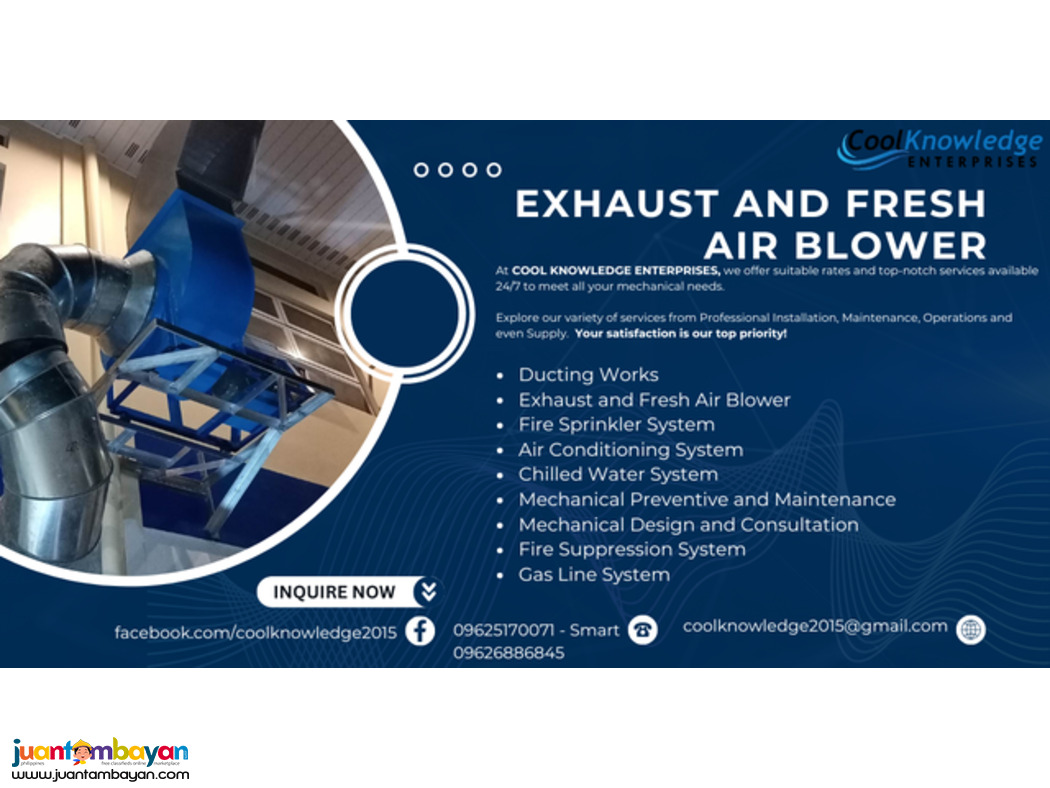 +++++Cool Knowledge || Exhaust & Fresh Air Blower+++++