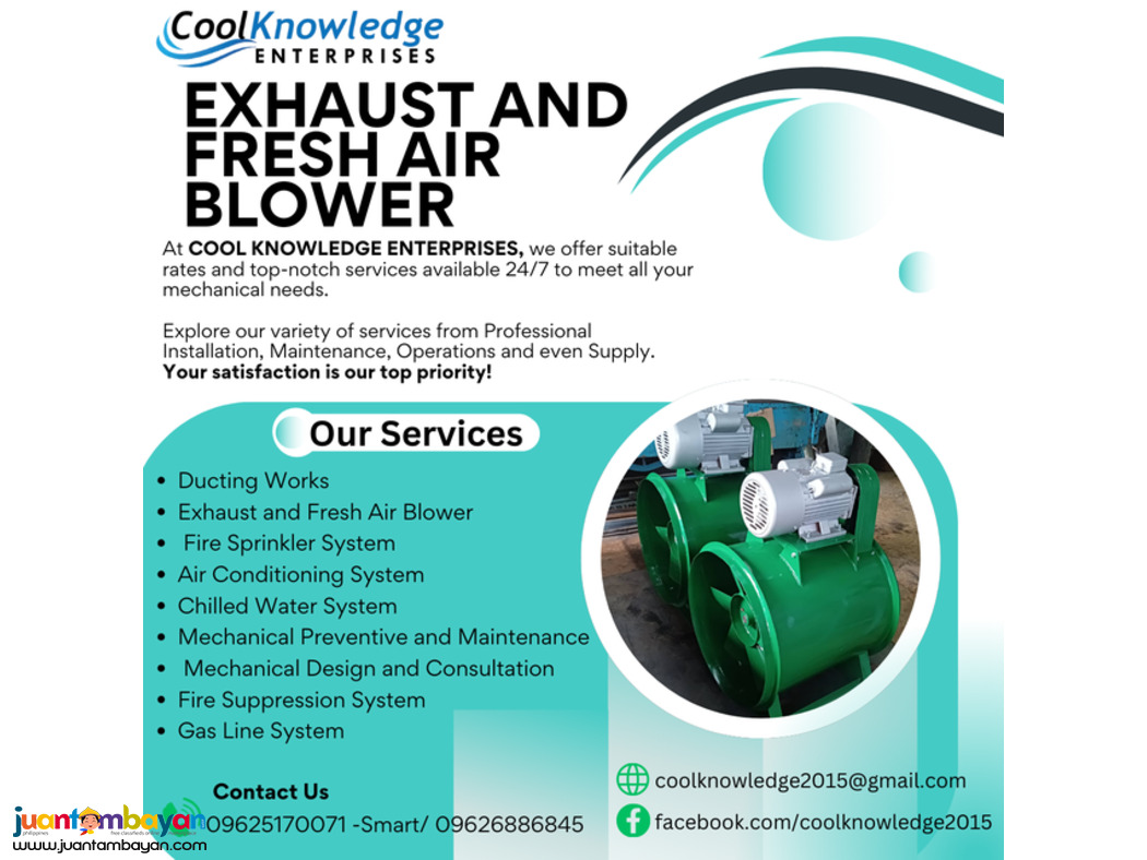 +++++Cool Knowledge || Exhaust & Fresh Air Blower+++++