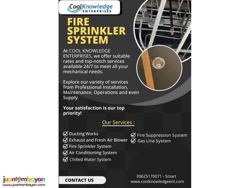 +++++Knowledge || Fire sprinkler system+++++
