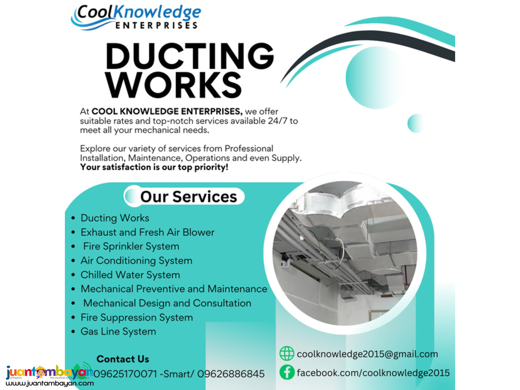 <<<Cool Knowledge || DUCTING WORKS >>>