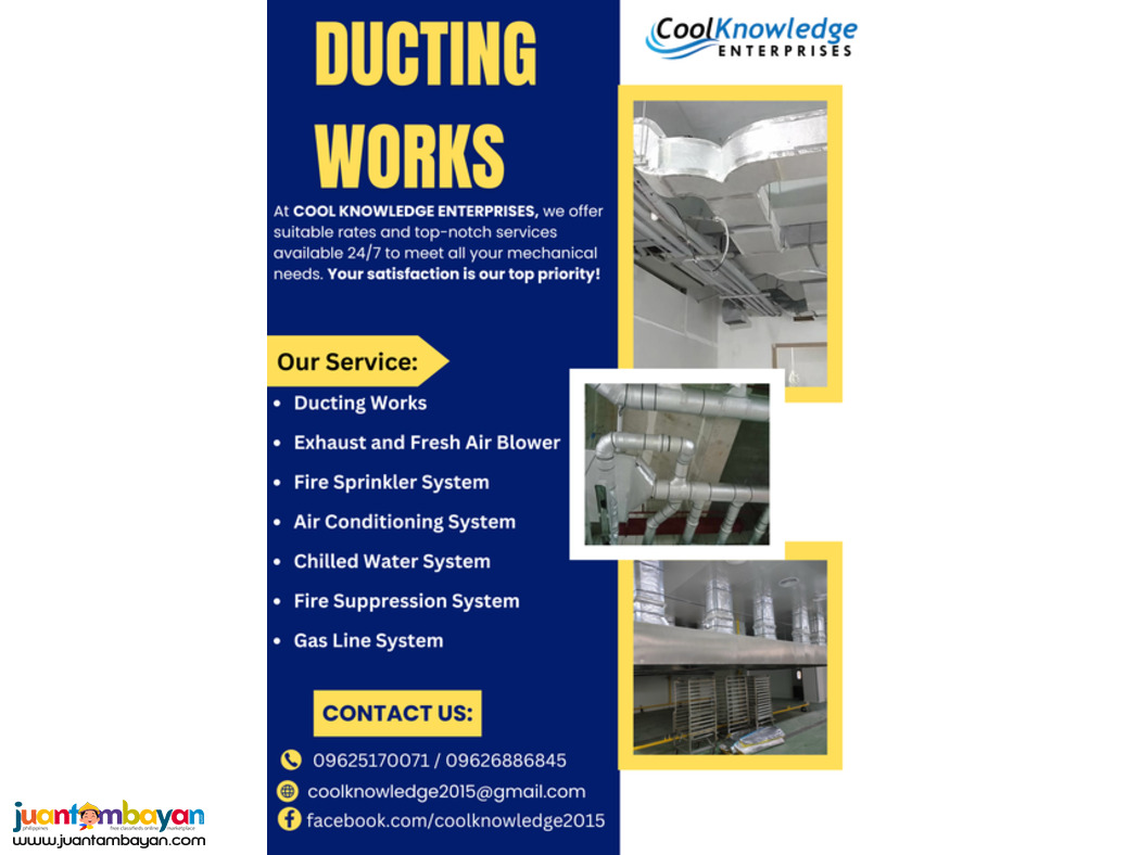 <<<Cool Knowledge || DUCTING WORKS >>>