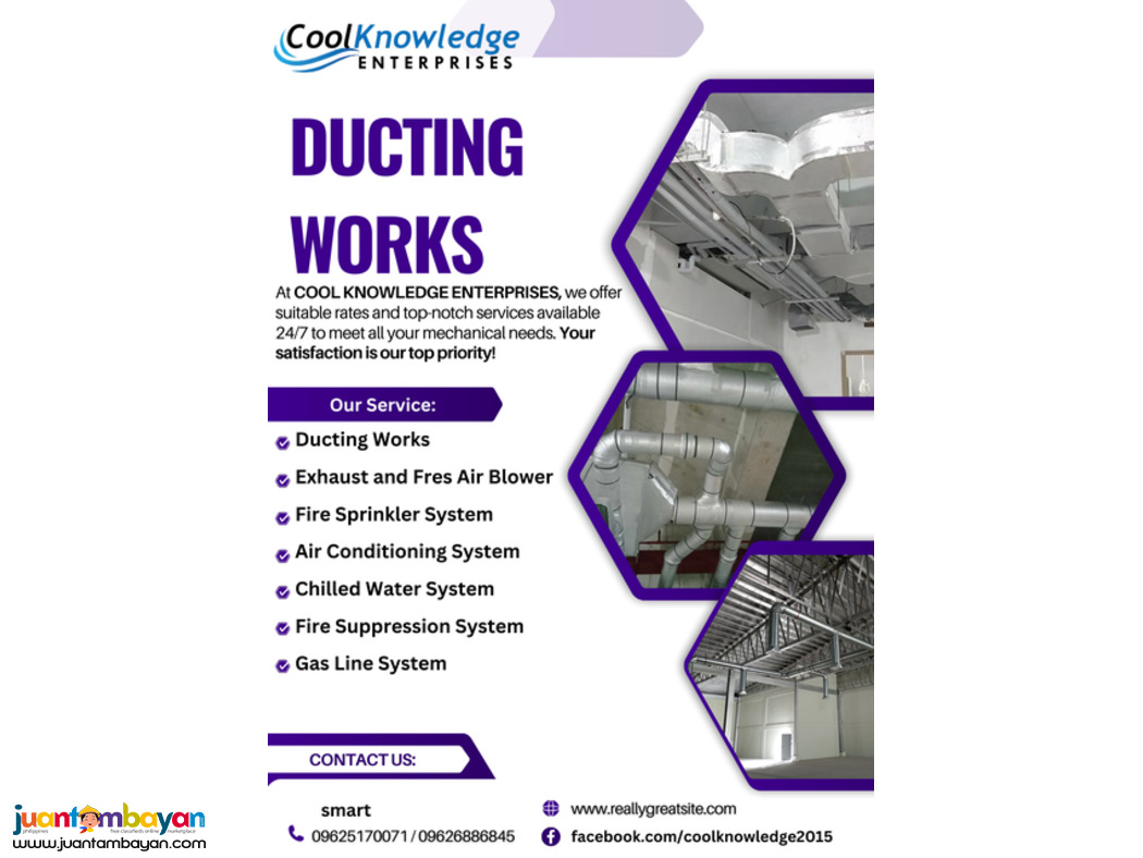 <<<Cool Knowledge || DUCTING WORKS >>>
