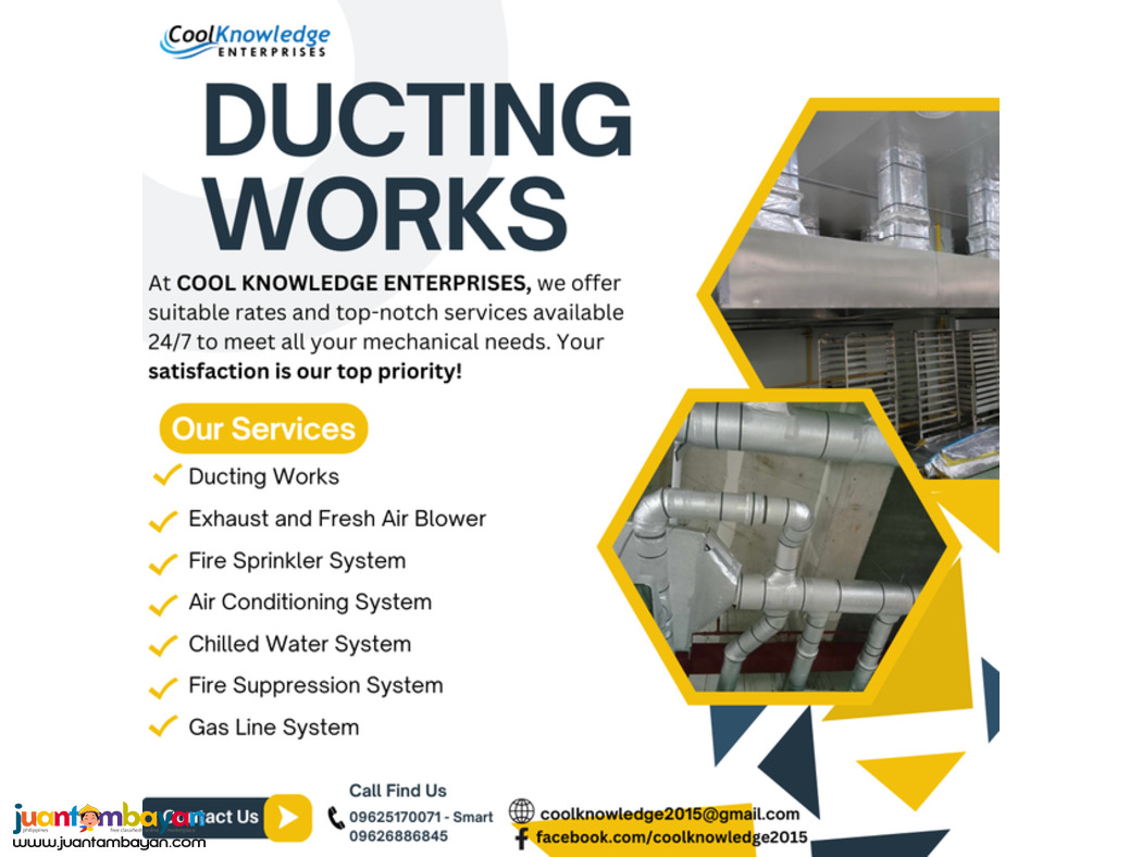 <<<Cool Knowledge || DUCTING WORKS >>>