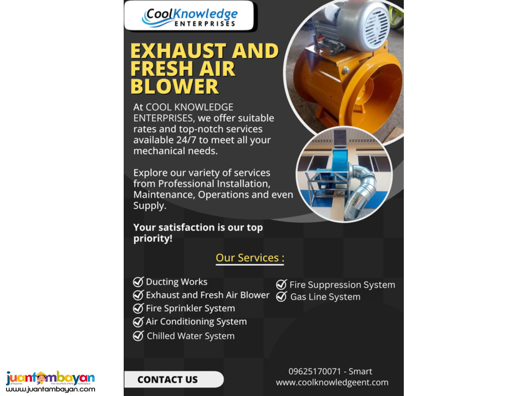 ..EXHAUST FRESH AIR BLOWER /// COOLKNOWLEDGE..