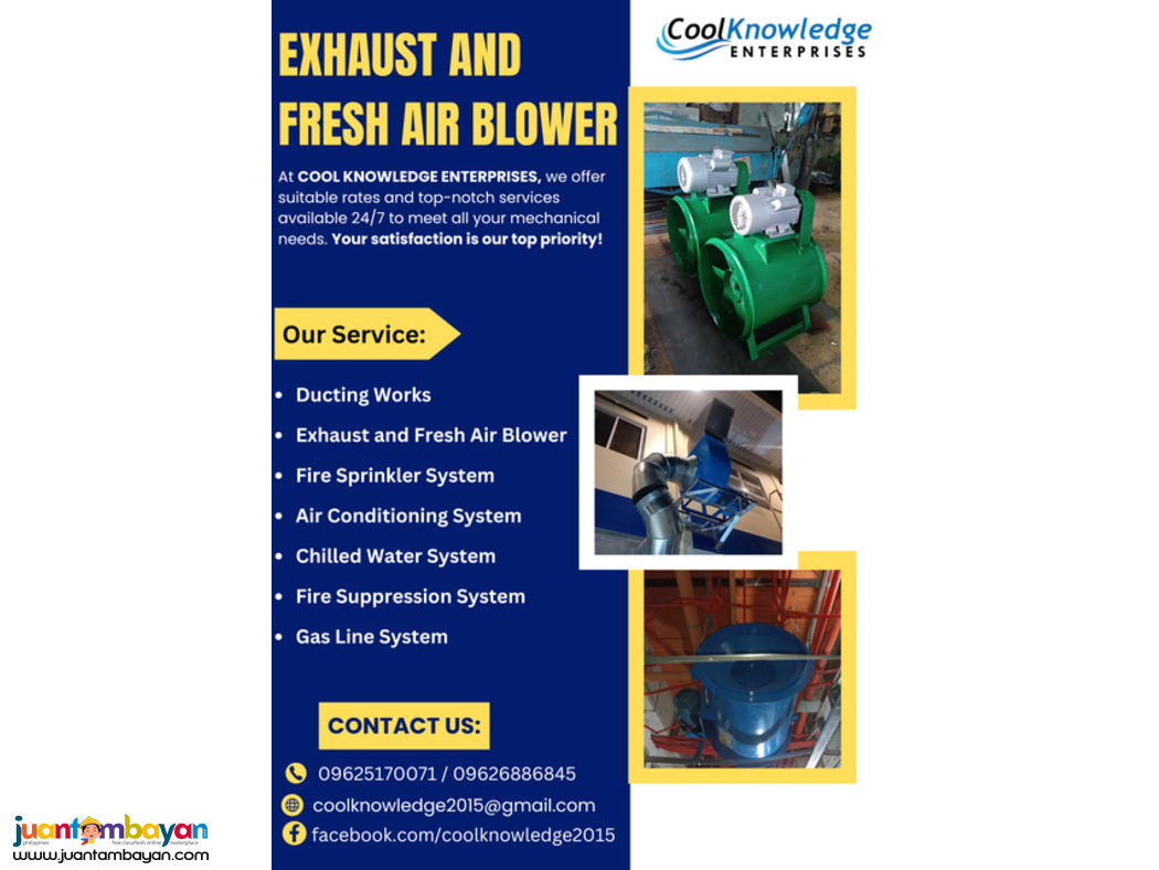 ..EXHAUST FRESH AIR BLOWER /// COOLKNOWLEDGE..