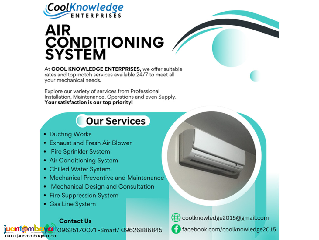 AIR CONDITIONING SYSTEM >> QUALITY SUPPLY AND INSTALLATION HERE.