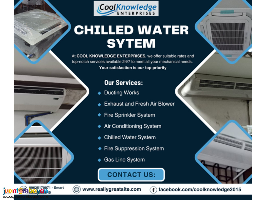 CHILLED WATER SYSTEM >>> QUALITY SUPPLY AND INTALLATION HERE 