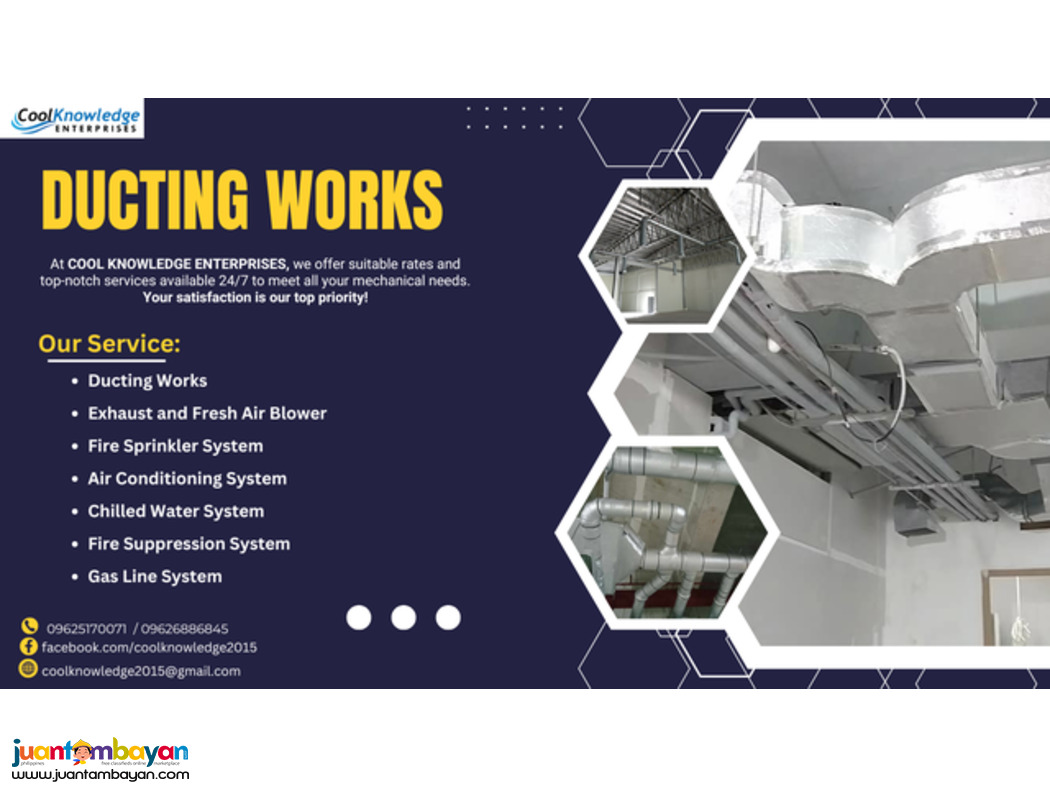 ''DUCTING WORKS // QUALITY SUPPLY AND INSTALLATION // AVAILABLE''