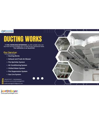 ''DUCTING WORKS // QUALITY SUPPLY AND INSTALLATION // AVAILABLE''