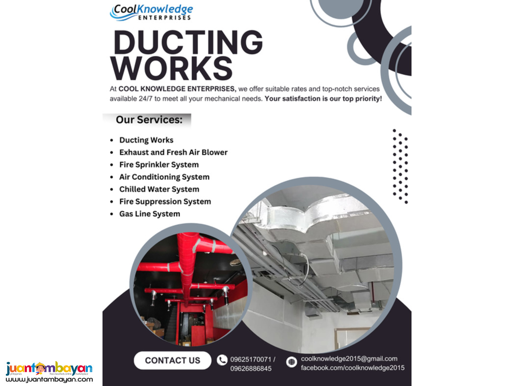 ''DUCTING WORKS // QUALITY SUPPLY AND INSTALLATION // AVAILABLE''