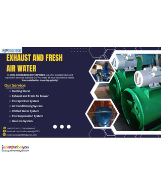 ''EXHAUST AND FRESH AIR BLOWER // QUALITY SUPPLY AND INSTALLATION ''
