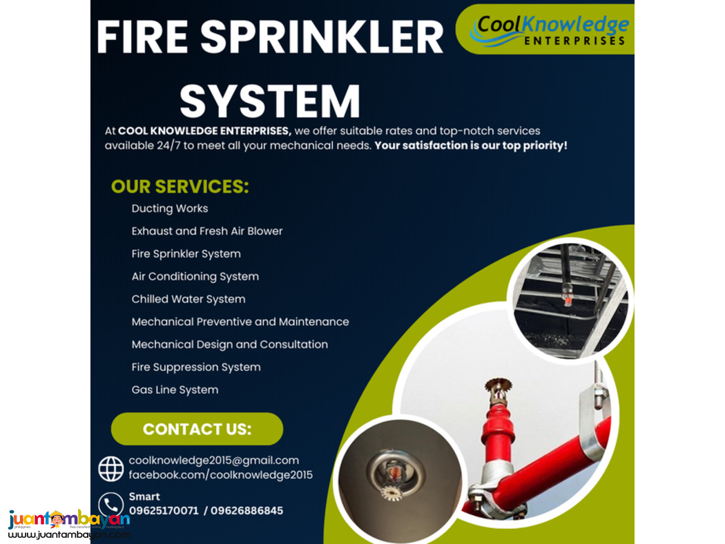''FIRE SPRINKLER SYSTEM // QUALITY SUPPLY AND INSTALLATION''