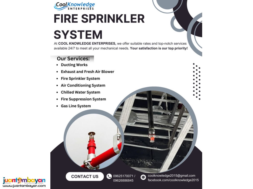''FIRE SPRINKLER SYSTEM // QUALITY SUPPLY AND INSTALLATION''