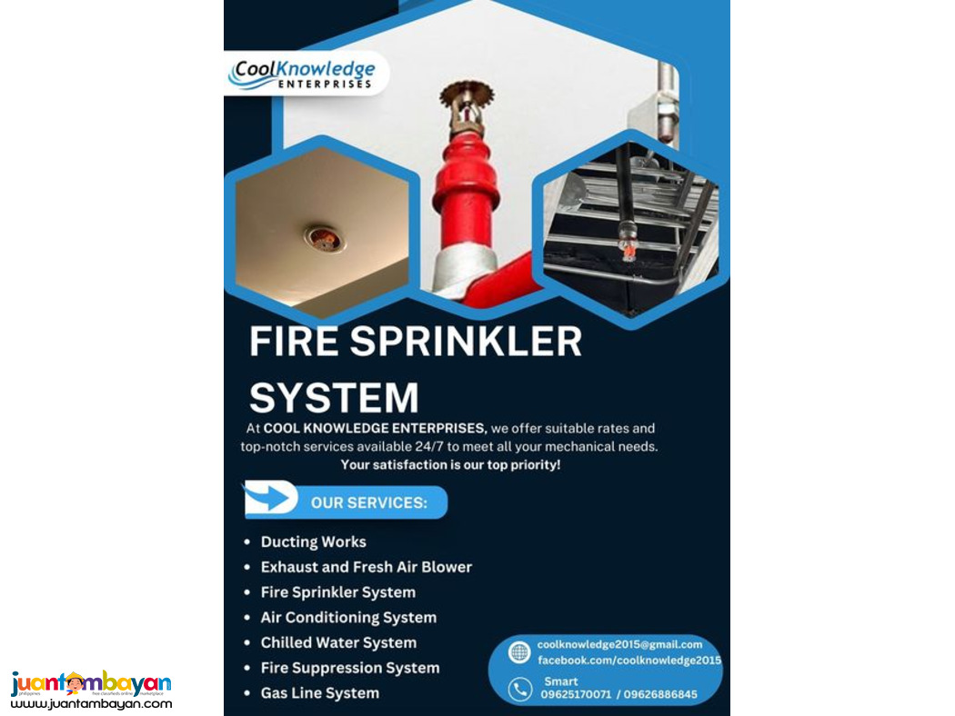 ''FIRE SPRINKLER SYSTEM // QUALITY SUPPLY AND INSTALLATION''