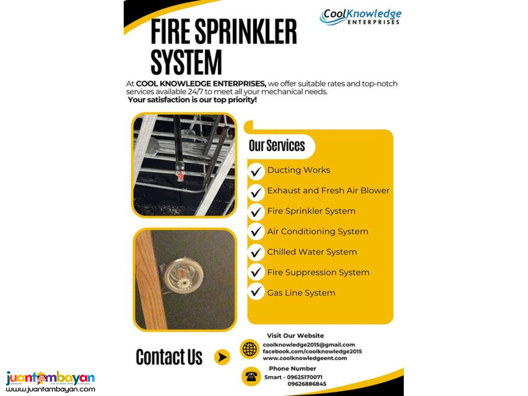 ''FIRE SPRINKLER SYSTEM // QUALITY SUPPLY AND INSTALLATION''