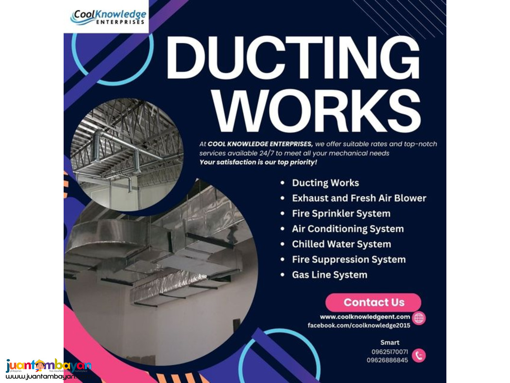 ,,{ DUCTING WORKS } { SUPPLY AND INSTALLATION },,