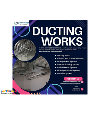 ,,{ DUCTING WORKS } { SUPPLY AND INSTALLATION },,