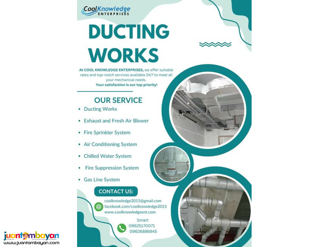 ,,{ DUCTING WORKS } { SUPPLY AND INSTALLATION },,