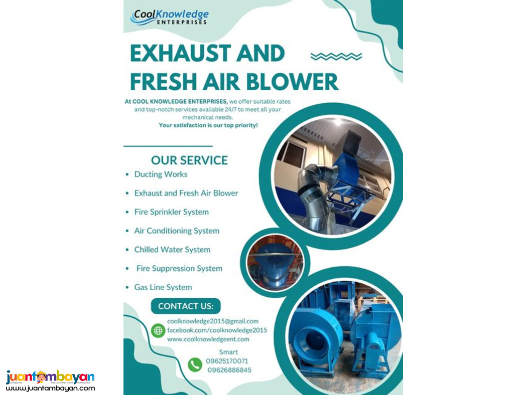 || eXHAUST AND FRESH AIR BLOWER || 