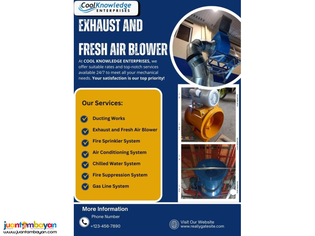 || eXHAUST AND FRESH AIR BLOWER || 