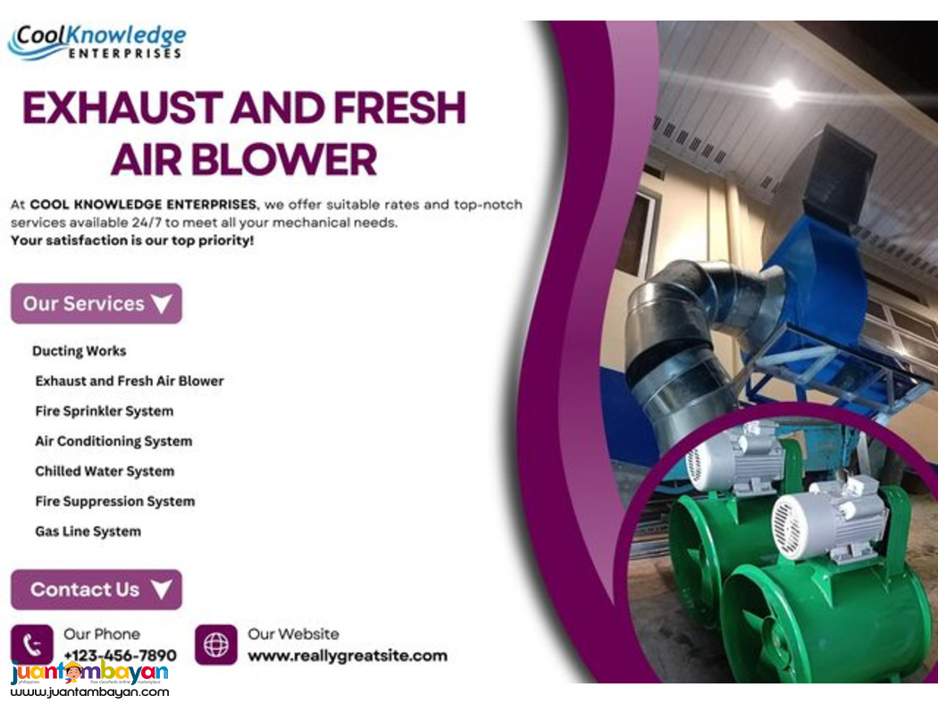 || eXHAUST AND FRESH AIR BLOWER || 