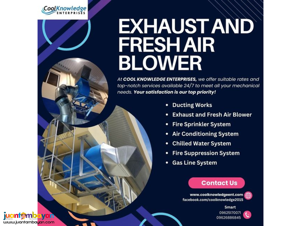 || eXHAUST AND FRESH AIR BLOWER || 
