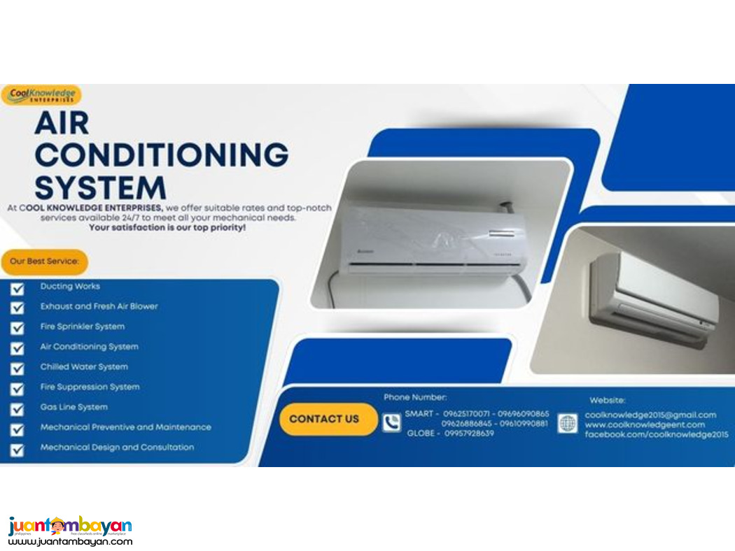 ++- AIR CONDITIONING SYSTEM-++ supply and installation.