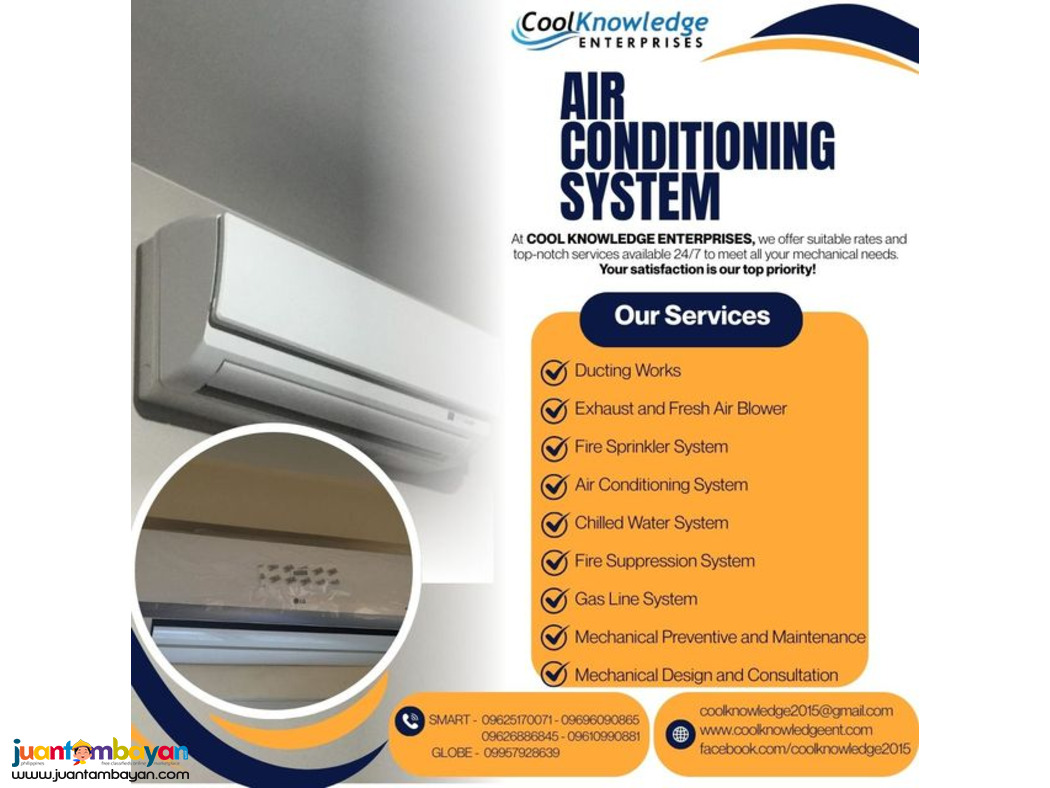 ++- AIR CONDITIONING SYSTEM-++ supply and installation.