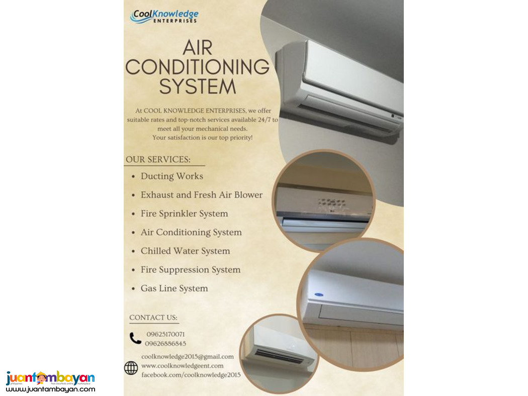 ++- AIR CONDITIONING SYSTEM-++ supply and installation.