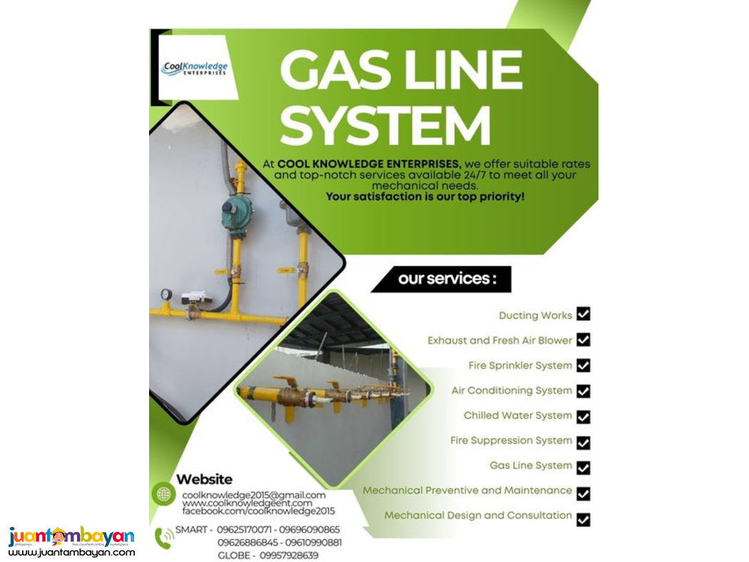 ***///GAS LINE SYSTEM ////*** SUPPLY AND INSTALLATION.