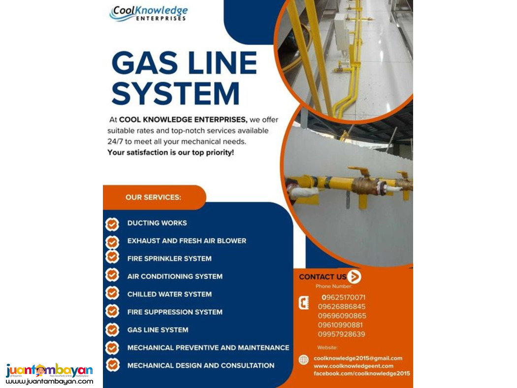 ***///GAS LINE SYSTEM ////*** SUPPLY AND INSTALLATION.