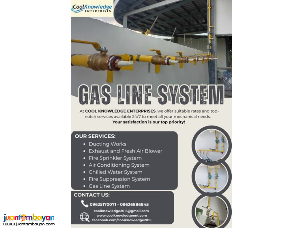 ***///GAS LINE SYSTEM ////*** SUPPLY AND INSTALLATION.