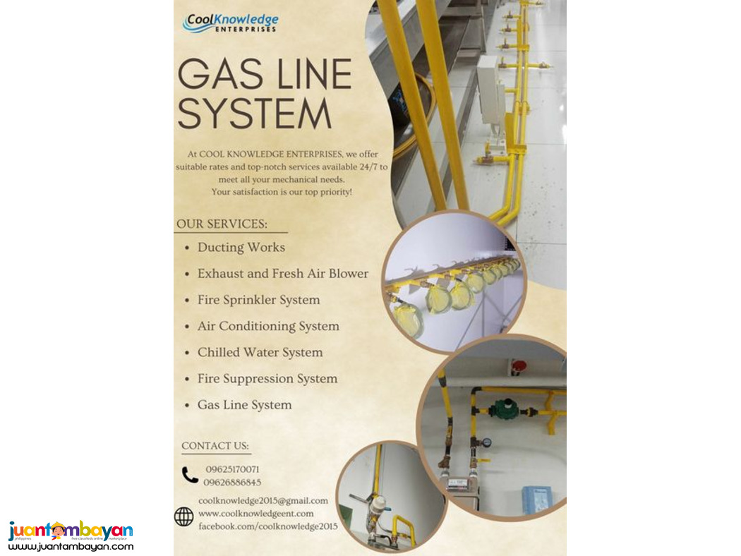 ***///GAS LINE SYSTEM ////*** SUPPLY AND INSTALLATION.