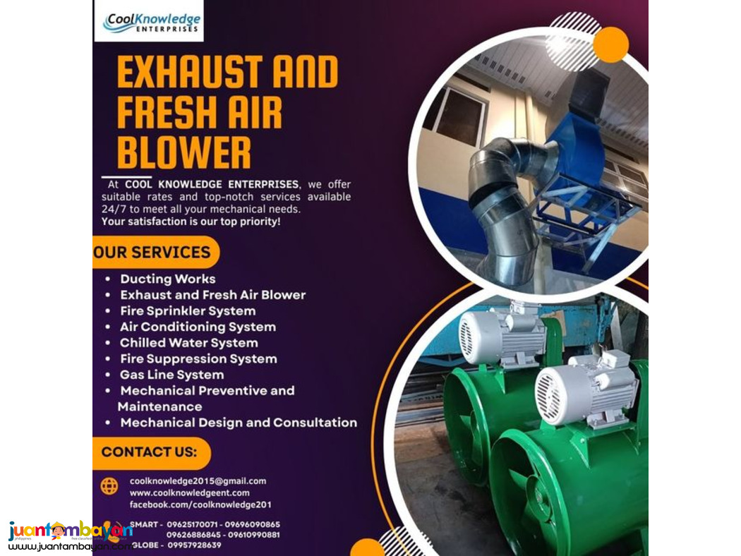 available ** EXHAUST AND FRESH AIR BLOWER **