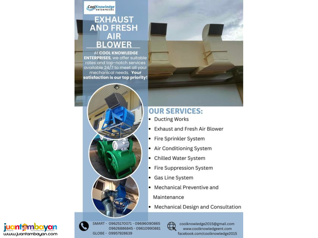 available ** EXHAUST AND FRESH AIR BLOWER **