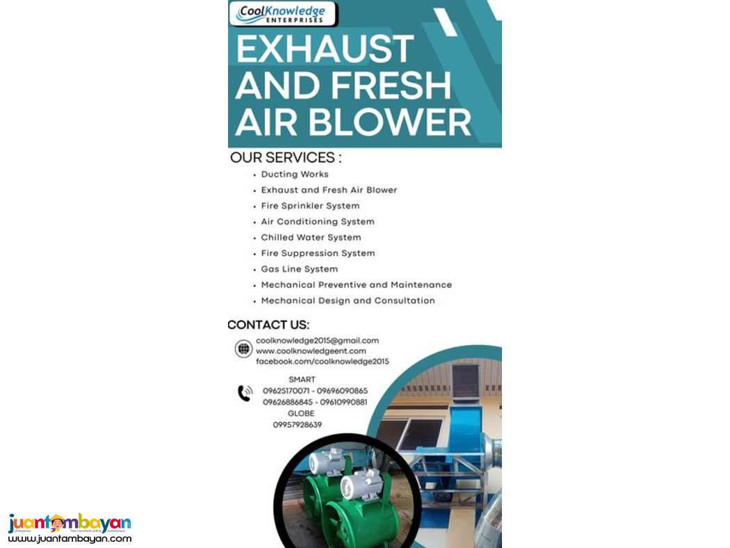 available ** EXHAUST AND FRESH AIR BLOWER **