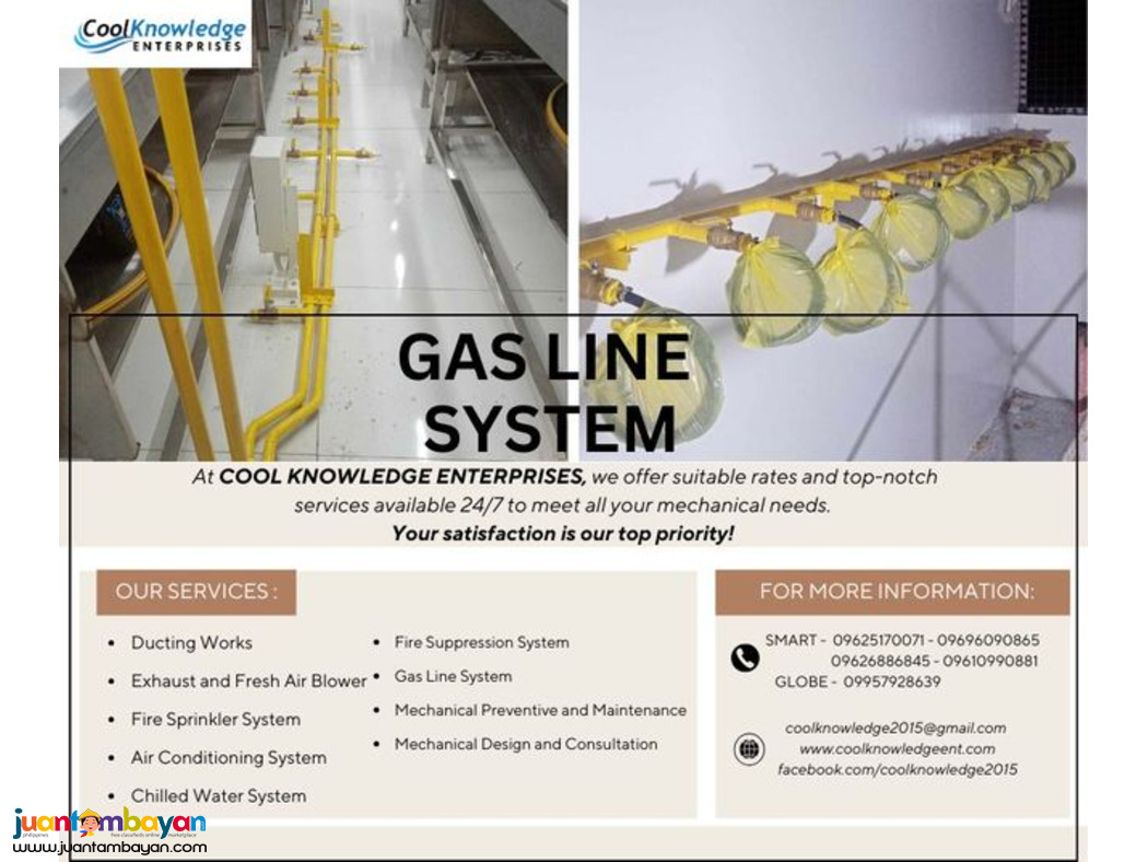 ,,,AVAILABLE *** GAS LINE SYSTEM ****