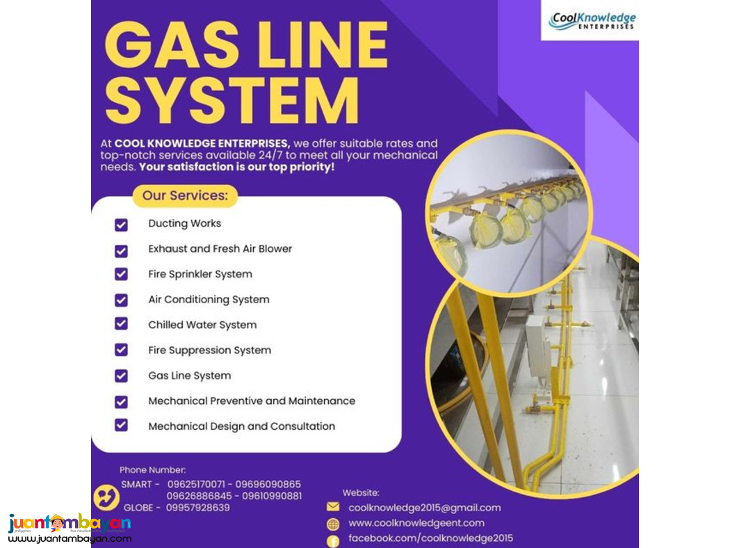 ,,,AVAILABLE *** GAS LINE SYSTEM ****