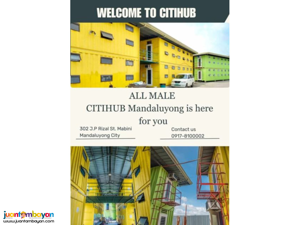 Male Bedspace for Rent in Mandaluyong City (Aircon)